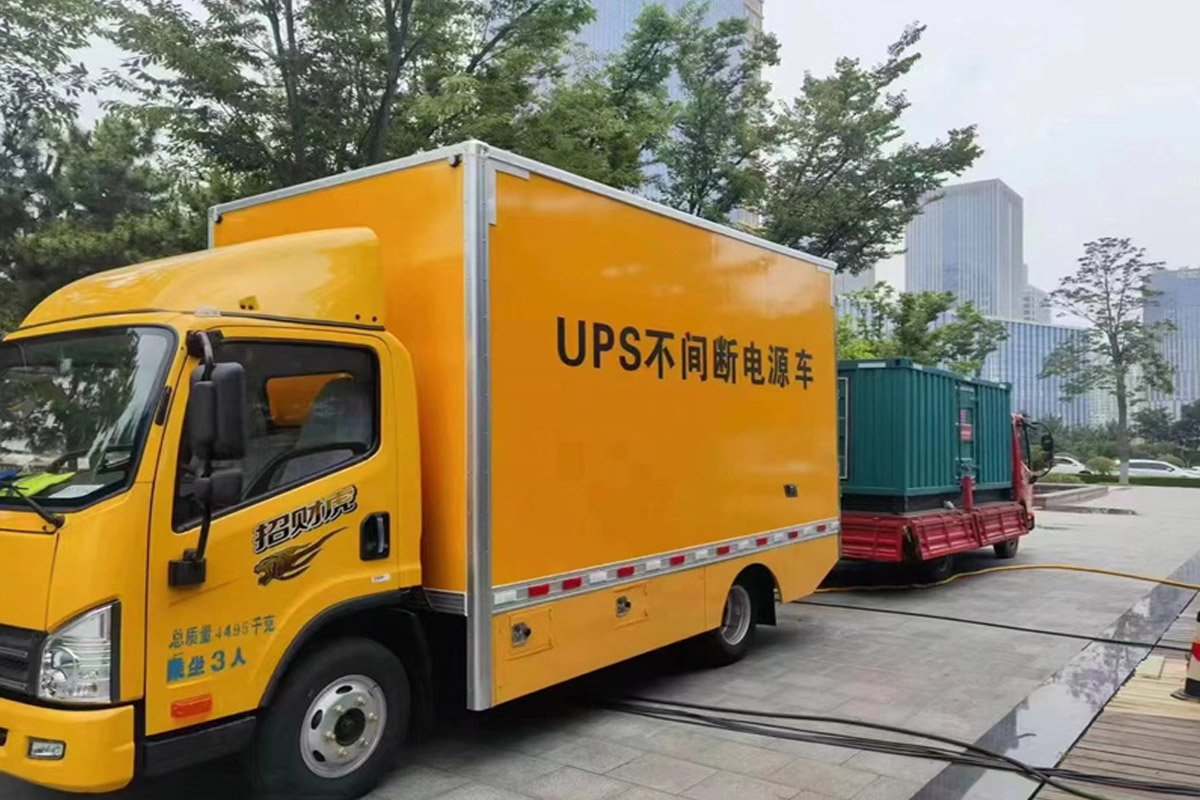 海城发电机租赁施工现场